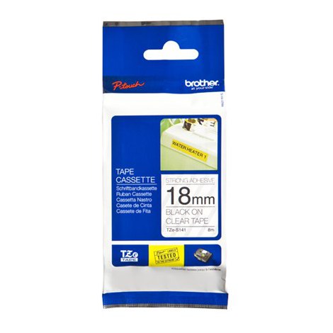 Brother | S141 | Laminated tape | Thermal | Black on clear | Roll (1.8 cm x 8 m) - 3